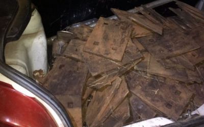 Passo-fundenses são presos pela BM furtando trilho de trem em Coxilha