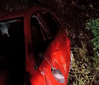 Carro capota na RS-135 e deixa dois feridos em Erebango