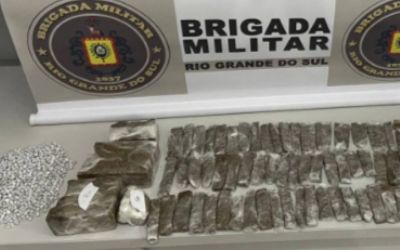 Brigada Militar prende mulher por tráfico de drogas em Estação/RS