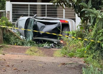 Urgente: Fuga termina em capotamento em Erechim