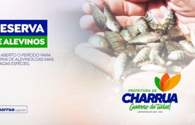 Aberto novo período para reserva de alevinos em Charrua!