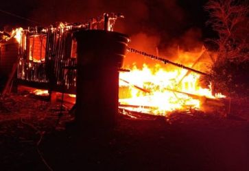 Incêndio consome casa no interior de São Valentim
