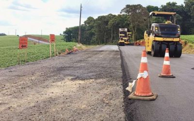 Rodovia entre Tapejara e Charrua tem nove quilômetros de asfalto concluídos