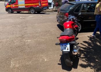 Acidente entre carro e moto deixa uma mulher ferida em Getúlio Vargas