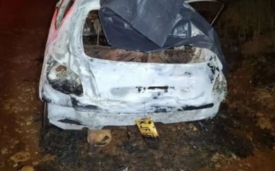 Corpo carbonizado é encontrado dentro de carro em chamas no interior de Ibiaçá