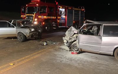 Gravíssimo acidente de trânsito deixa 5 feridos na RS-475 em Souza Ramos
