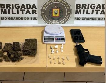 Homem é preso por tráfico de drogas no bairro 15 de Novembro, em Getúlio Vargas
