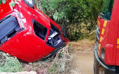 Carro com placa de Erechim se envolve em acidente na RS 149
