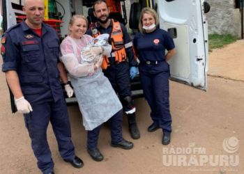 Samu e Bombeiros Militares realizam parto em residência de Passo Fundo