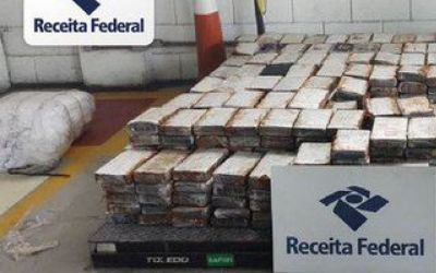 Receita Federal apreende 1,2 tonelada de cocaína