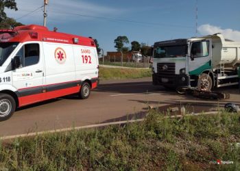 Morre vítima de acidente entre moto e caminhão registrado em Tapejara
