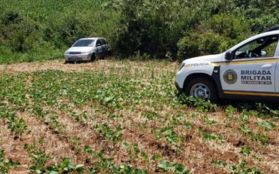 Veículo levado durante assalto em propriedade rural de Mato Castelhano é localizado pela BM