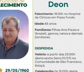Nota de falecimento 