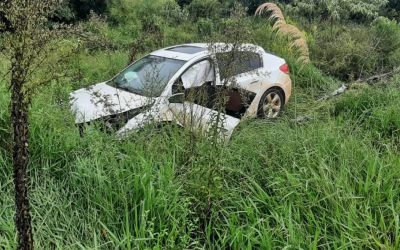 Saída de pista é registrada na ERS-135 em Coxilha