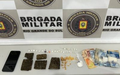 BM prende mulher por tráfico de drogas em Getúlio Vargas