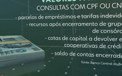 BC cria sistema para cliente saber se tem dinheiro retido em banco