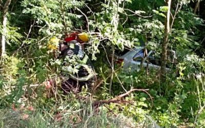 Saída de pista na BR-285 deixa um morto e um ferido em Passo Fundo