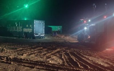 Bebê de 1 ano morre após trailer de circo pegar fogo em Santa Catarina