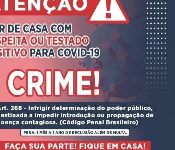 Ibiaçá orienta pessoas que estão em isolamento por Covid-19
